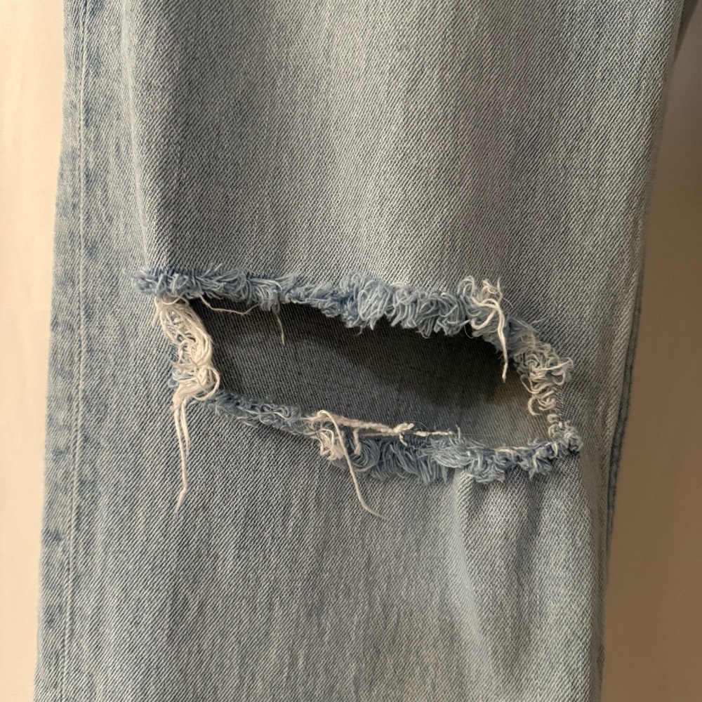 ABERCROMBIE & FITCH The Baggy Low Rise Distressed Curve Love Jeans Size 27 - Picture 7 of 9
